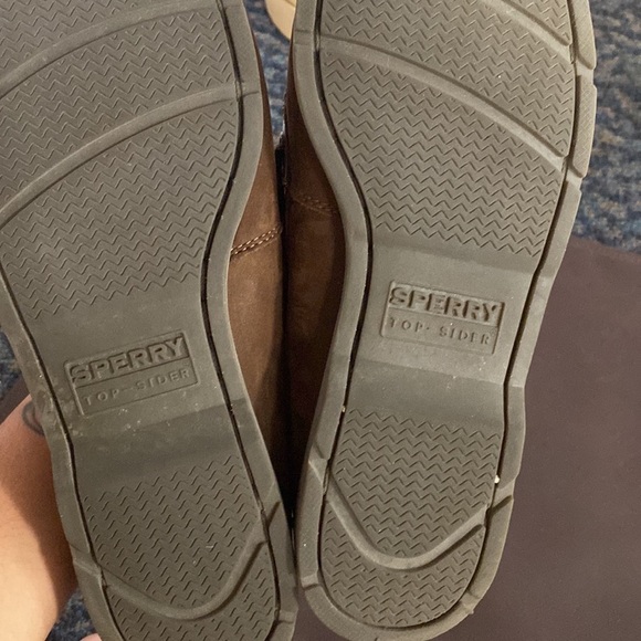 SPERRY TOP-SIDER MEN'S LEEWARD BROWN BOAT SHOES Size 10 - Picture 6 of 9